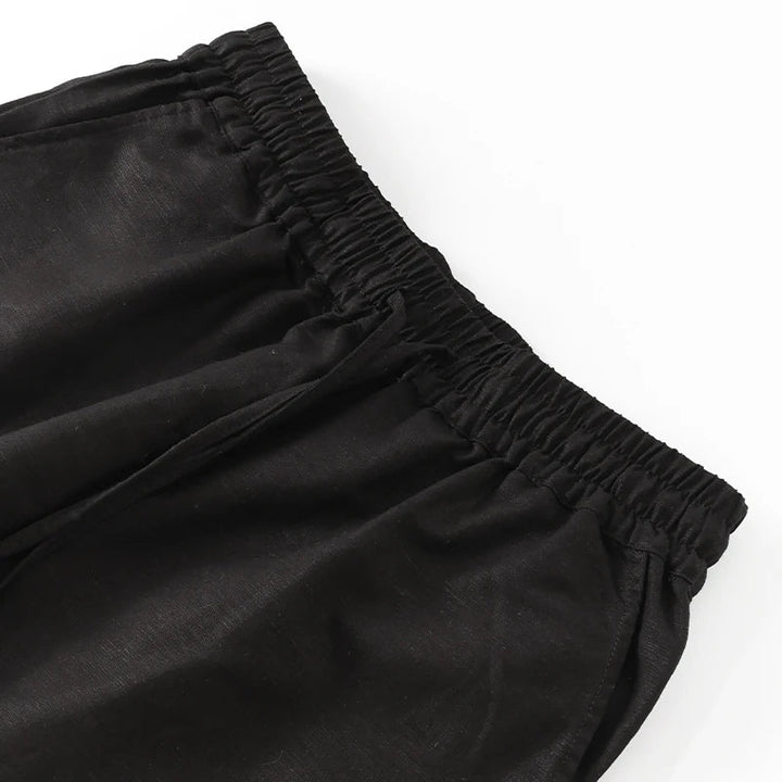 Muse & Valeur | Linen Lounge Pant for Women in Relaxed Fit, Natural Color