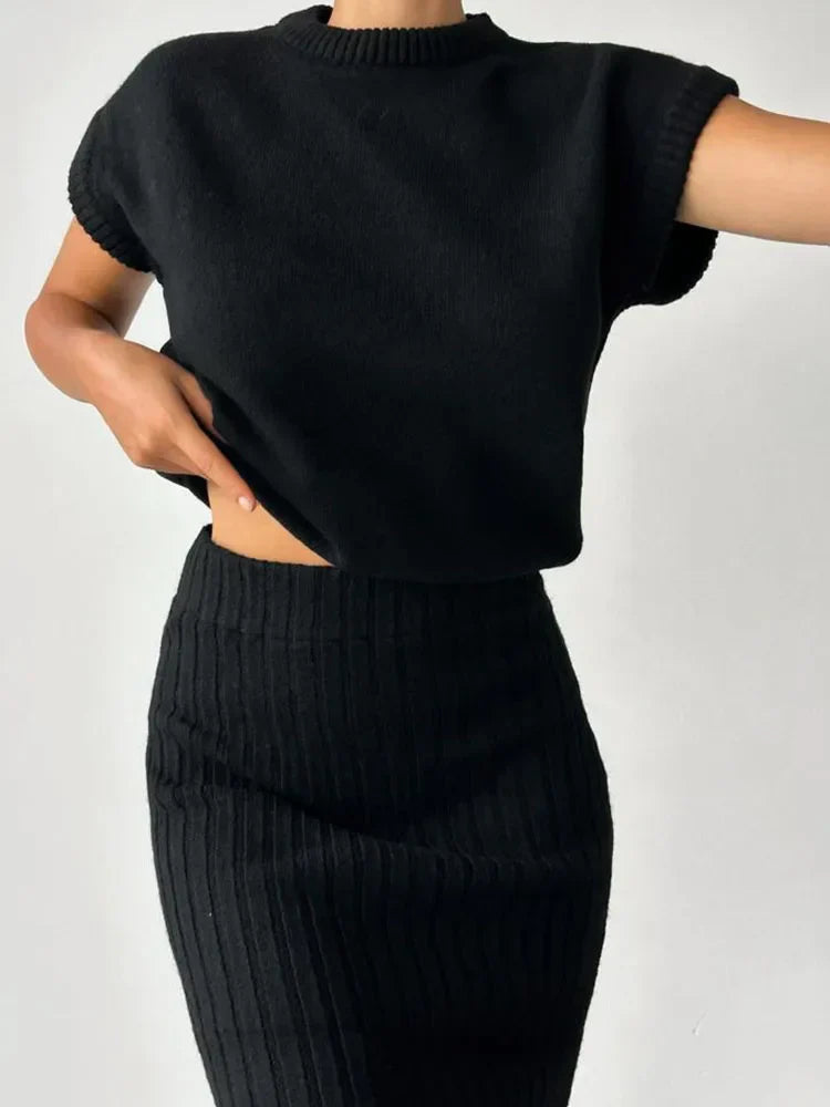 Muse and Valeur | Rib Sleeveless Set