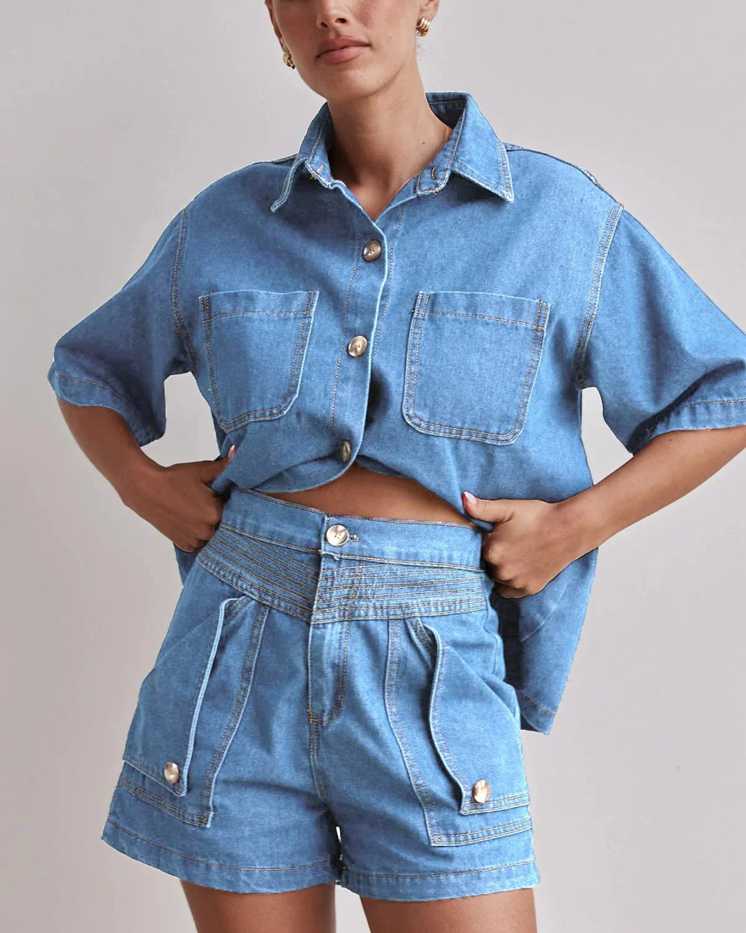 Muse and Valeur | Denim Set - 100% Cotton