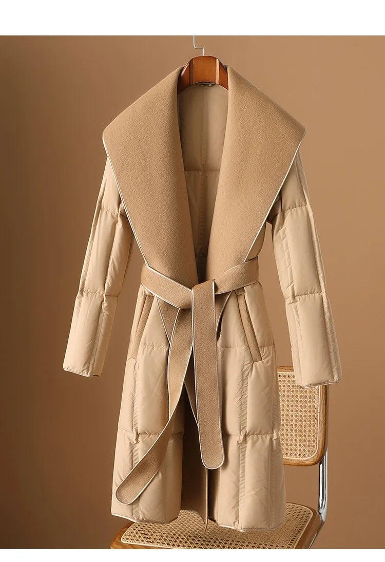 Muse and Valeur | Wool-Collar Down Coat
