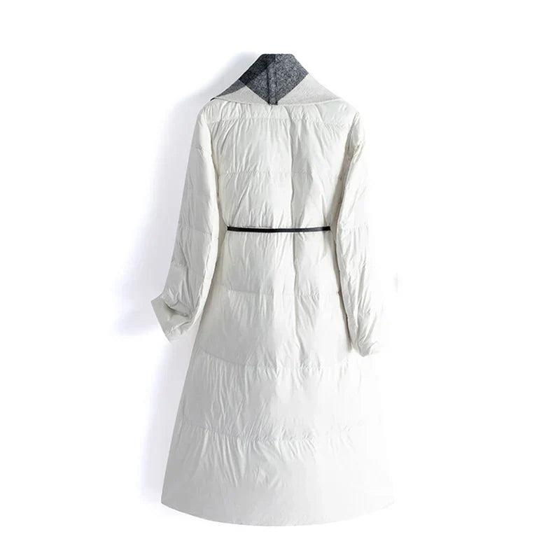 Muse and Valeur | Wool-Panel Down Coat