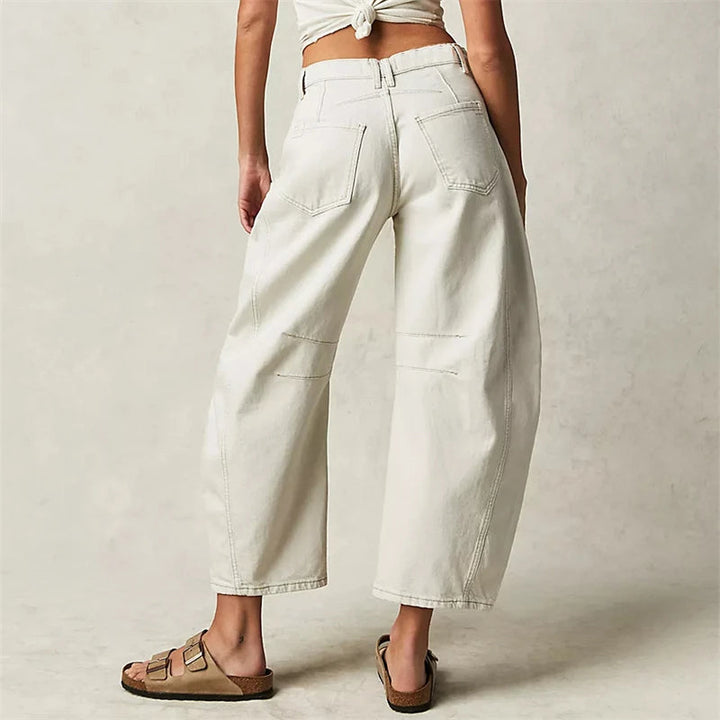 Muse & Valeur | Barrel-Leg Denim Jeans for Women
