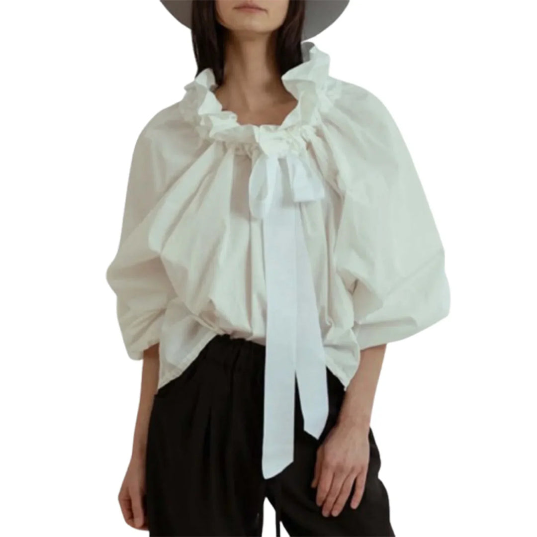 Muse and Valeur | Puffed Cotton Blouse