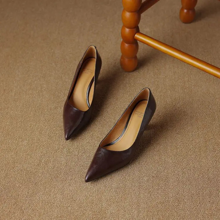 Muse & Valeur | Genuine Leather Heels for Women