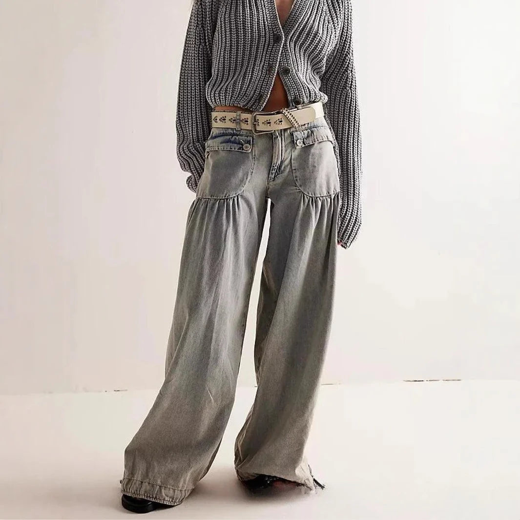 Muse & Valeur | Wide-Leg Denim for Women in Blue