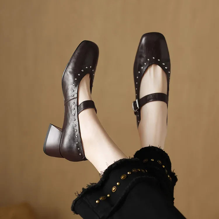 Muse & Valeur | Genuine Leather Heels for Women