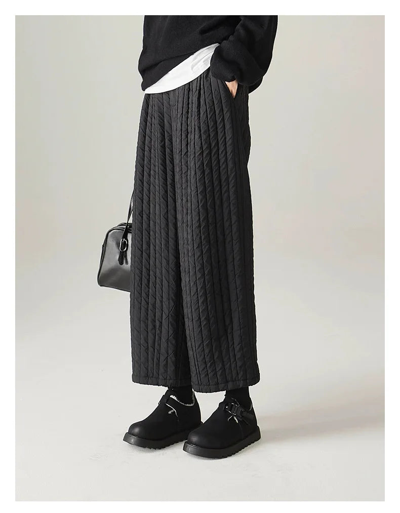 Muse & Valeur | Cotton Wide-Leg Pants for Women in Beige