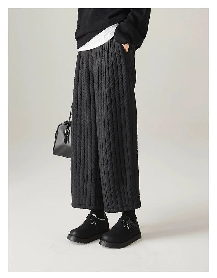 Muse & Valeur | Cotton Wide-Leg Pants for Women in Beige