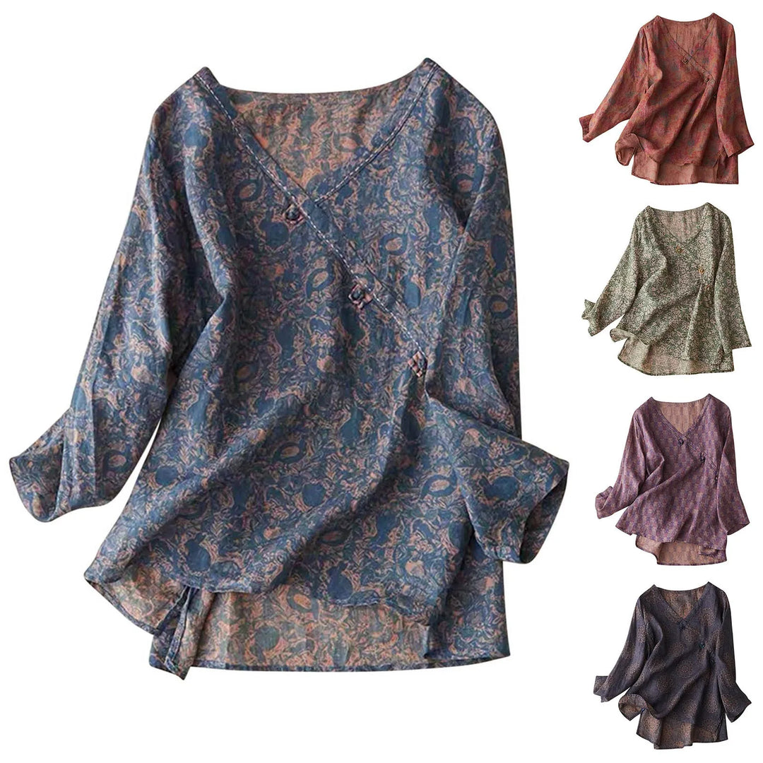 Muse and Valeur | Crosswrap Linen Blouse
