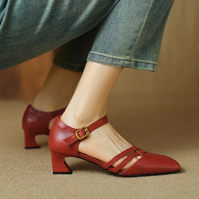 Muse & Valeur | Genuine Leather Heels for Women