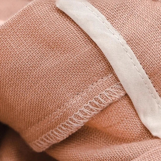 Muse & Valeur | Linen Trousers for Women, Summer Fit, Natural Color