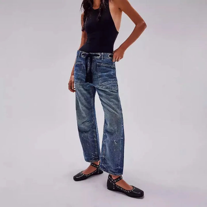 Muse & Valeur | Artisan Pants for Women in Natural Fabric, Relaxed Fit, Beige
