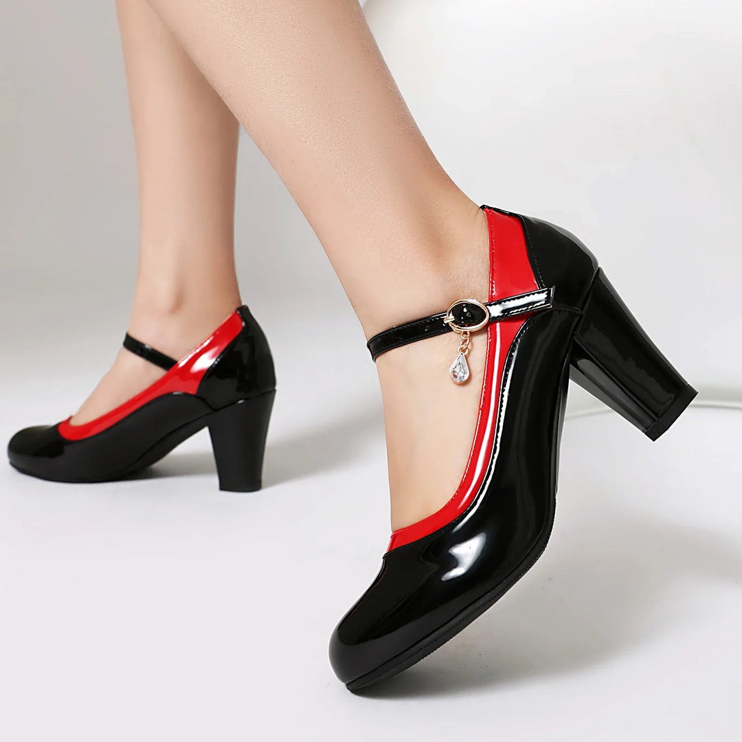 Muse & Valeur | Heels for Women in Leather, Slim Fit, Black