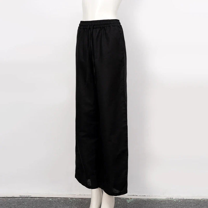Muse & Valeur | Linen Lounge Pant for Women in Relaxed Fit, Natural Color