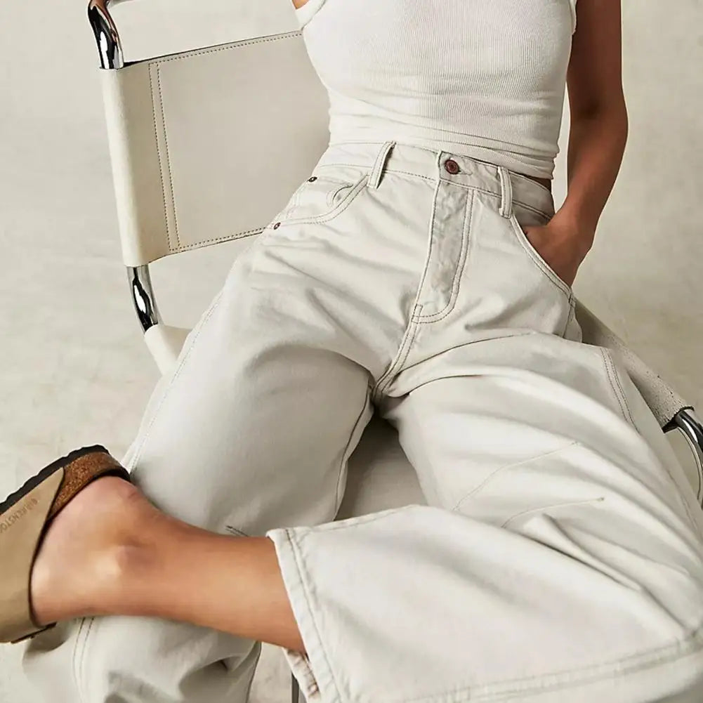 Muse & Valeur | Barrel-Leg Denim Jeans for Women