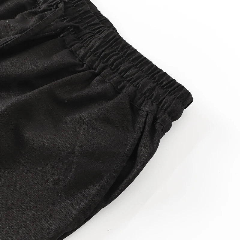 Muse & Valeur | Linen Lounge Pant for Women in Relaxed Fit, Natural Color