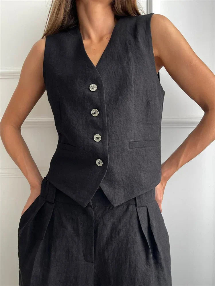 Muse and Valeur | Linen Trouser Set