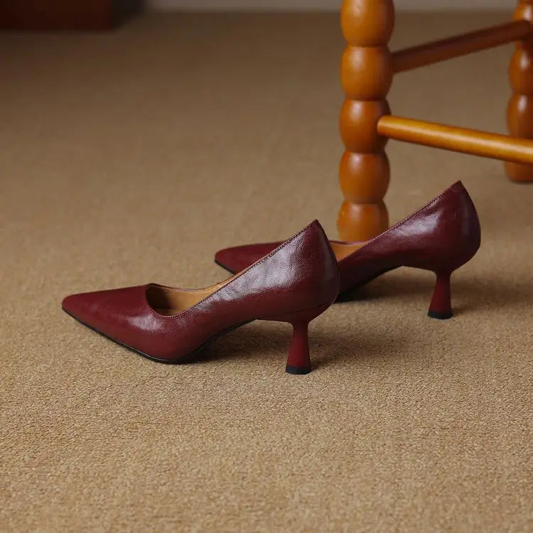 Muse & Valeur | Genuine Leather Heels for Women