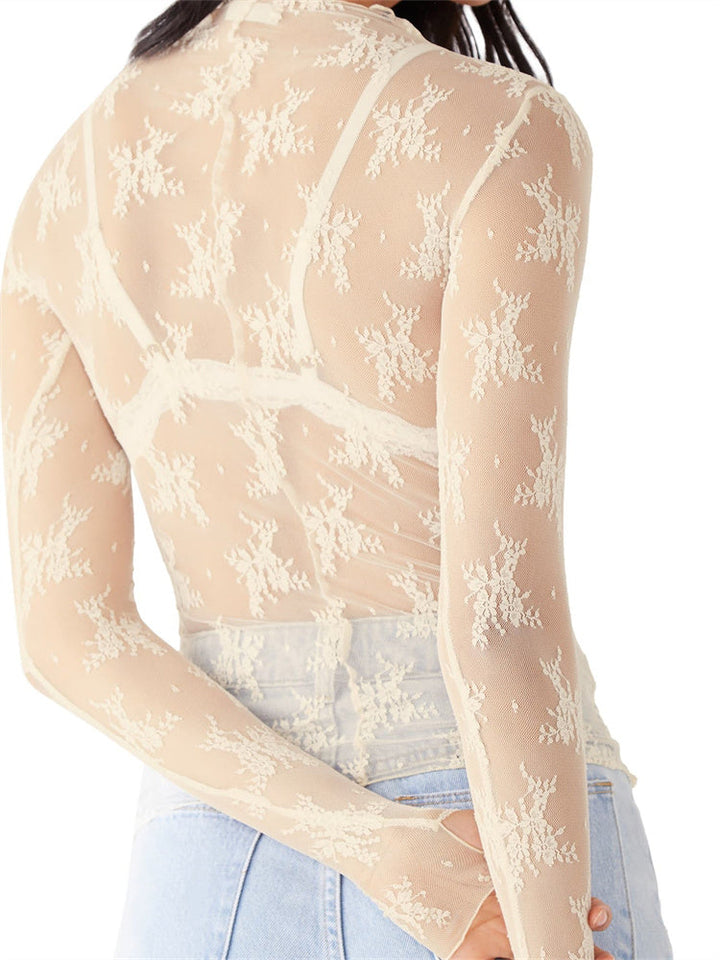 Muse and Valeur | Lace Transparent Top