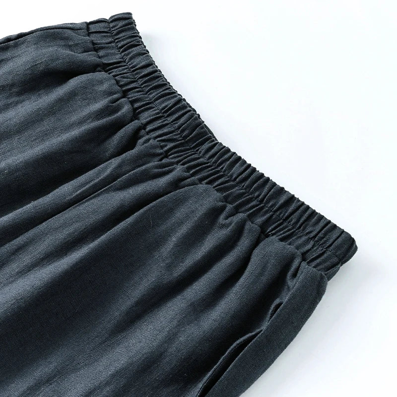 Muse & Valeur | Wide Leg Linen Pant for Women in Natural Color
