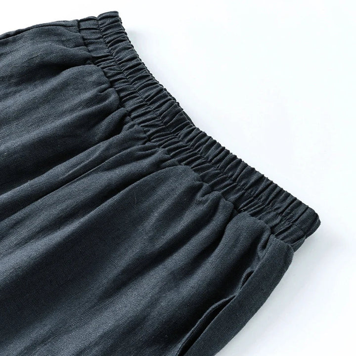 Muse & Valeur | Wide Leg Linen Pant for Women in Natural Color