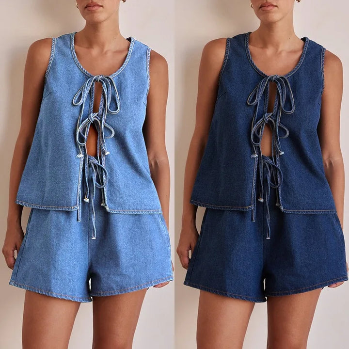 Muse and Valeur | Denim Tie Set