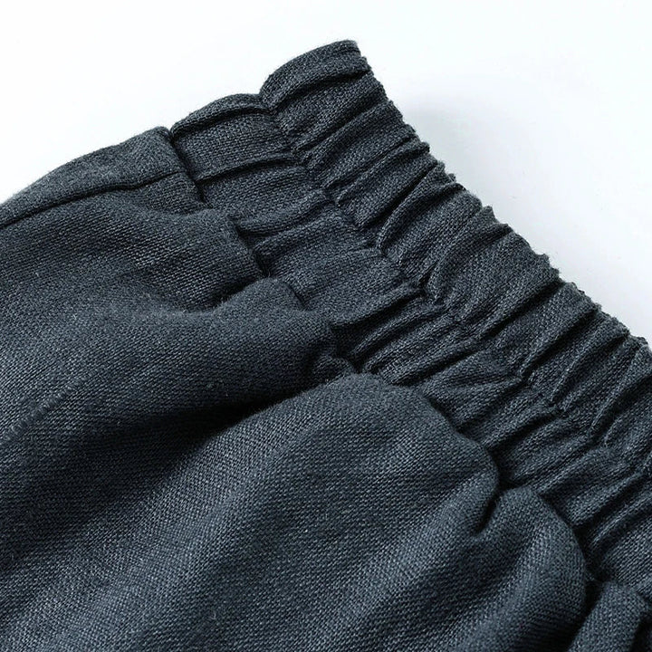 Muse & Valeur | Wide Leg Linen Pant for Women in Natural Color