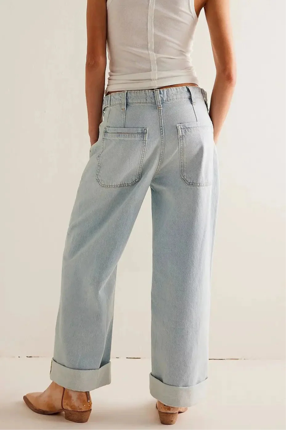 Muse & Valeur | High-Waist Wide-Leg Denim Trousers for Women
