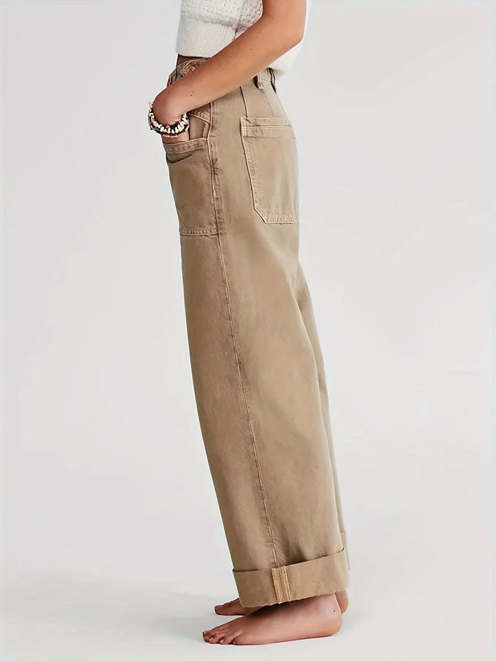Muse & Valeur | High-Waist Wide-Leg Denim Trousers for Women