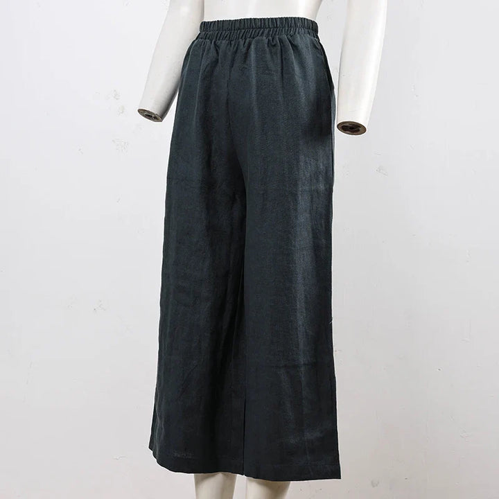 Muse & Valeur | Wide Leg Linen Pant for Women in Natural Color