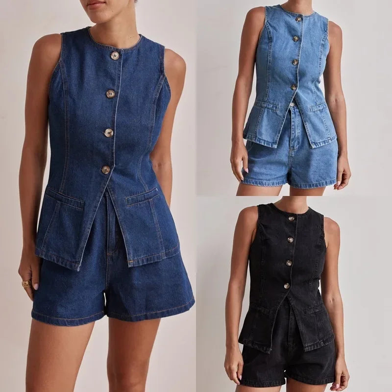 Muse and Valeur | Denim Set - 100% Cotton