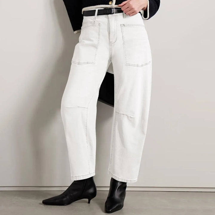 Muse & Valeur | Structured Barrel Jeans for Women in Denim
