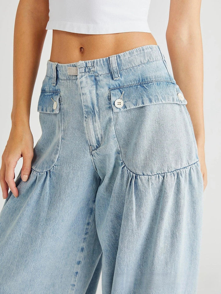 Muse & Valeur | Wide-Leg Denim for Women in Blue
