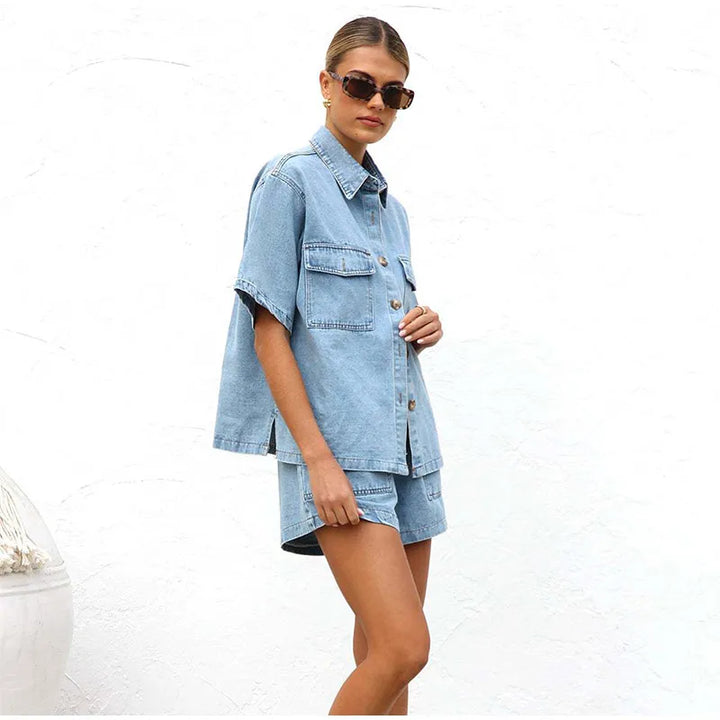 Muse and Valeur | Denim 2-Piece Set
