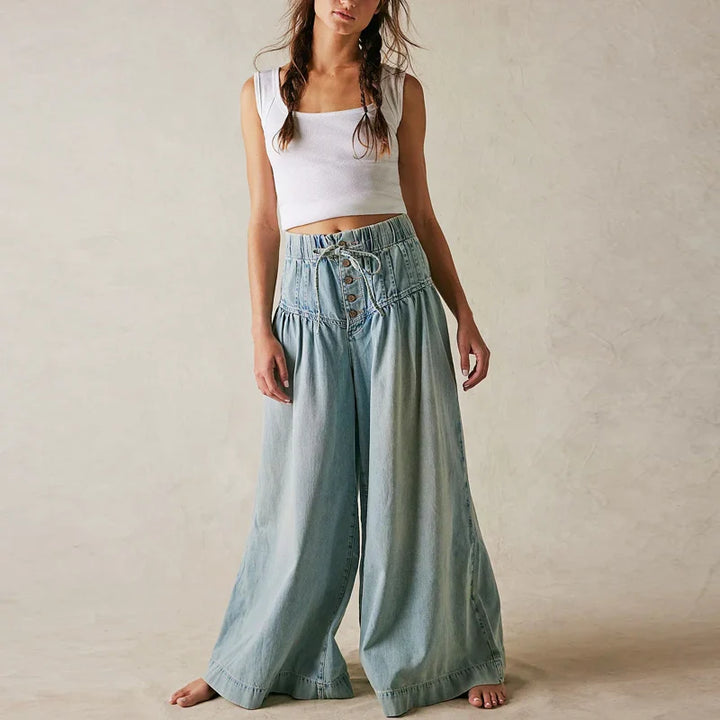 Muse & Valeur | Women's Chambray Pull-On Jeans