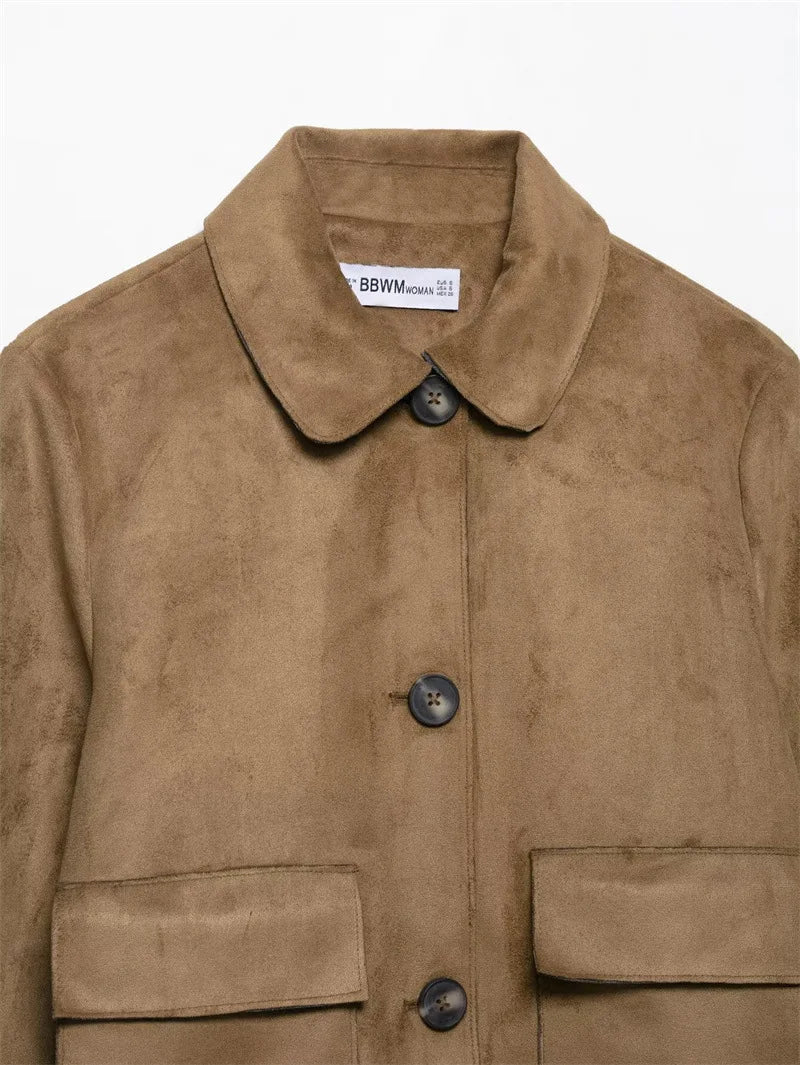 Muse and Valeur | Suede Cropped Jacket