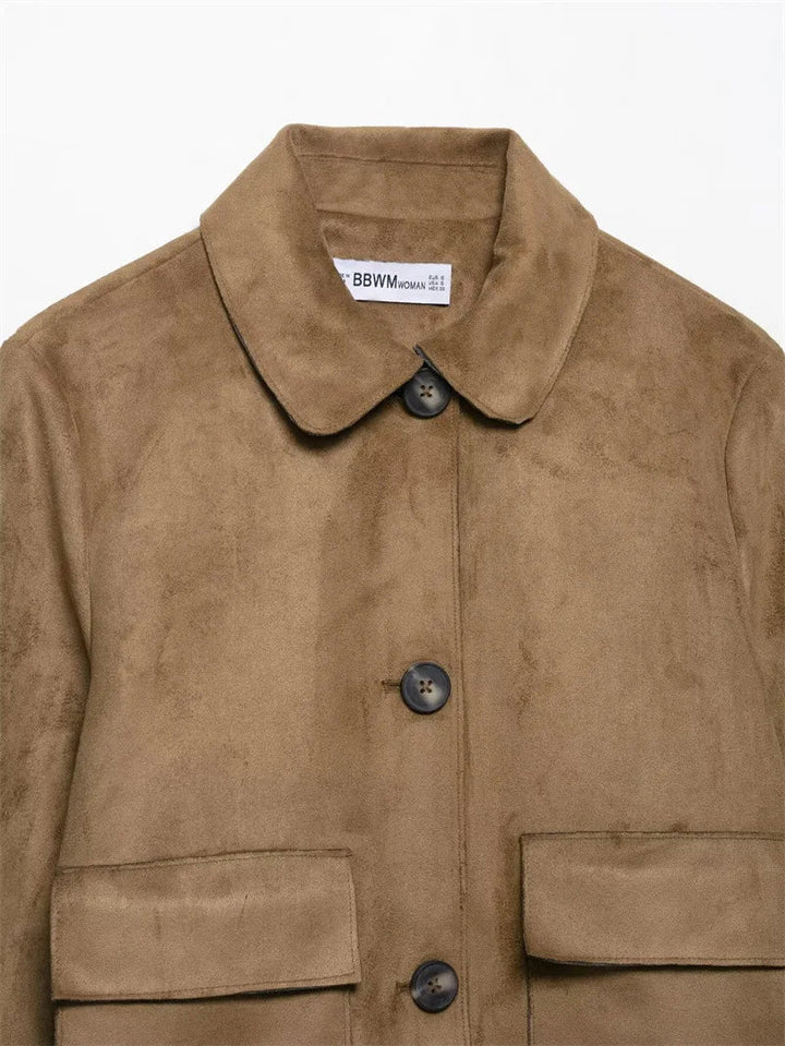 Muse and Valeur | Suede Cropped Jacket