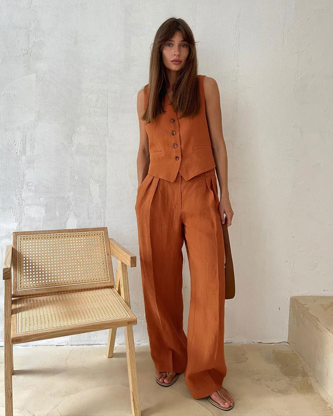 Muse and Valeur | Linen Trouser Set