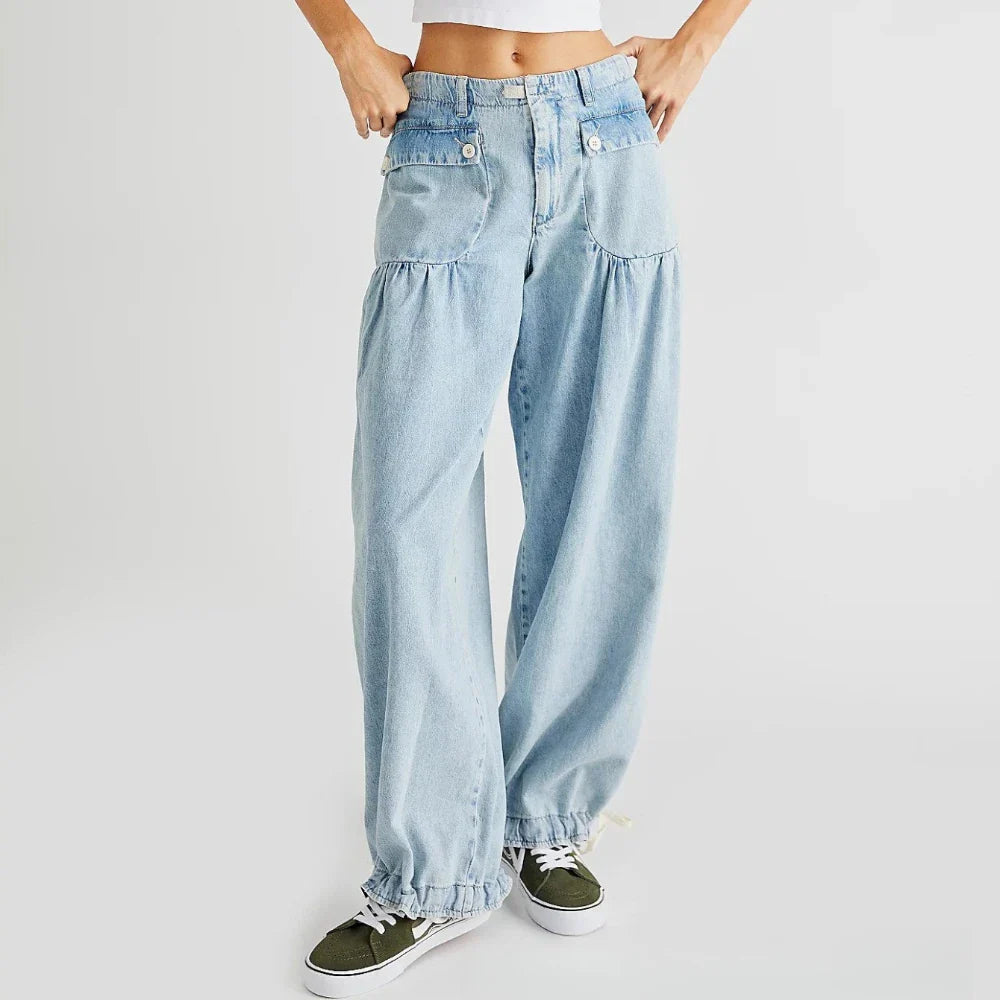 Muse & Valeur | Wide-Leg Denim for Women in Blue