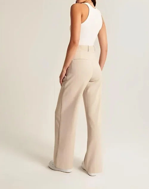 Muse & Valeur | Tailored Wide-Leg Trousers for Women in Classic Black