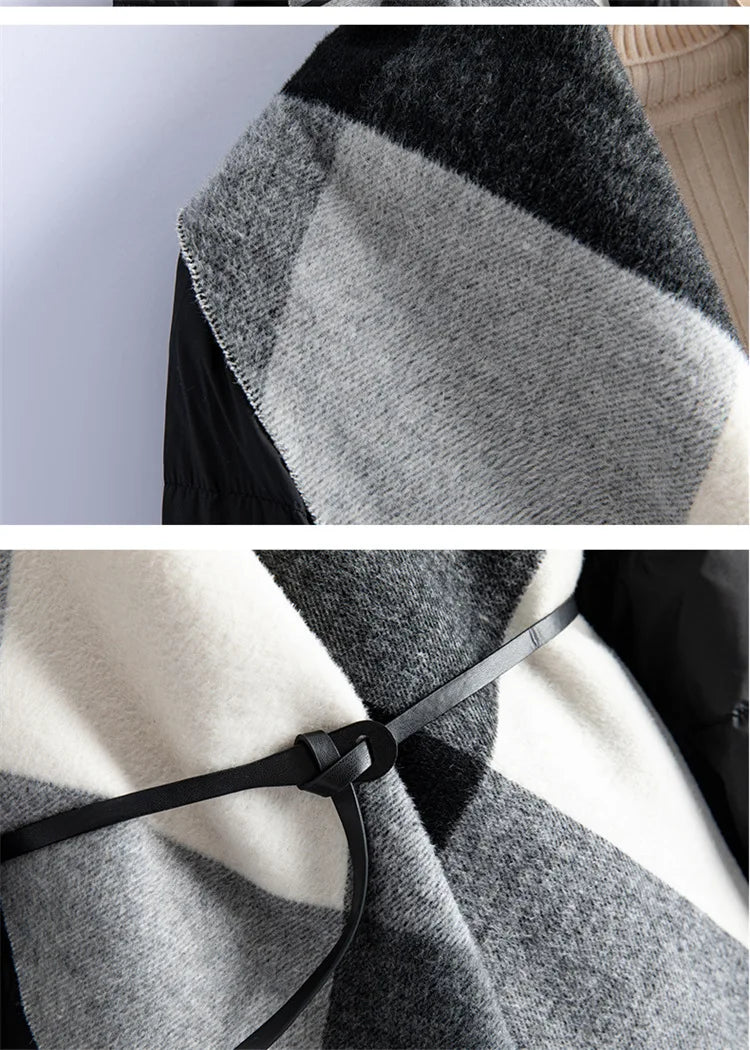 Muse and Valeur | Wool-Panel Down Coat