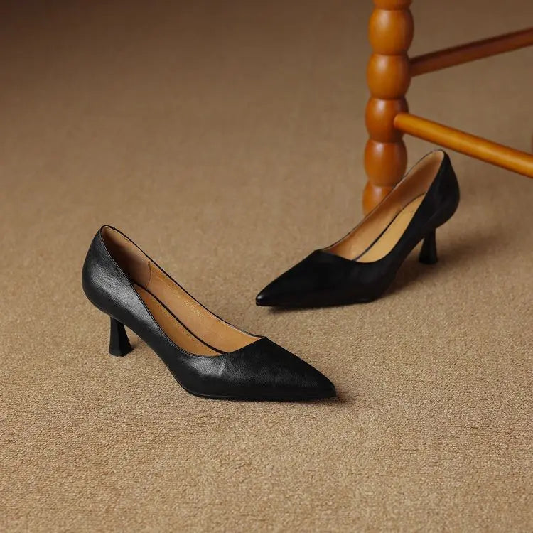 Muse & Valeur | Genuine Leather Heels for Women