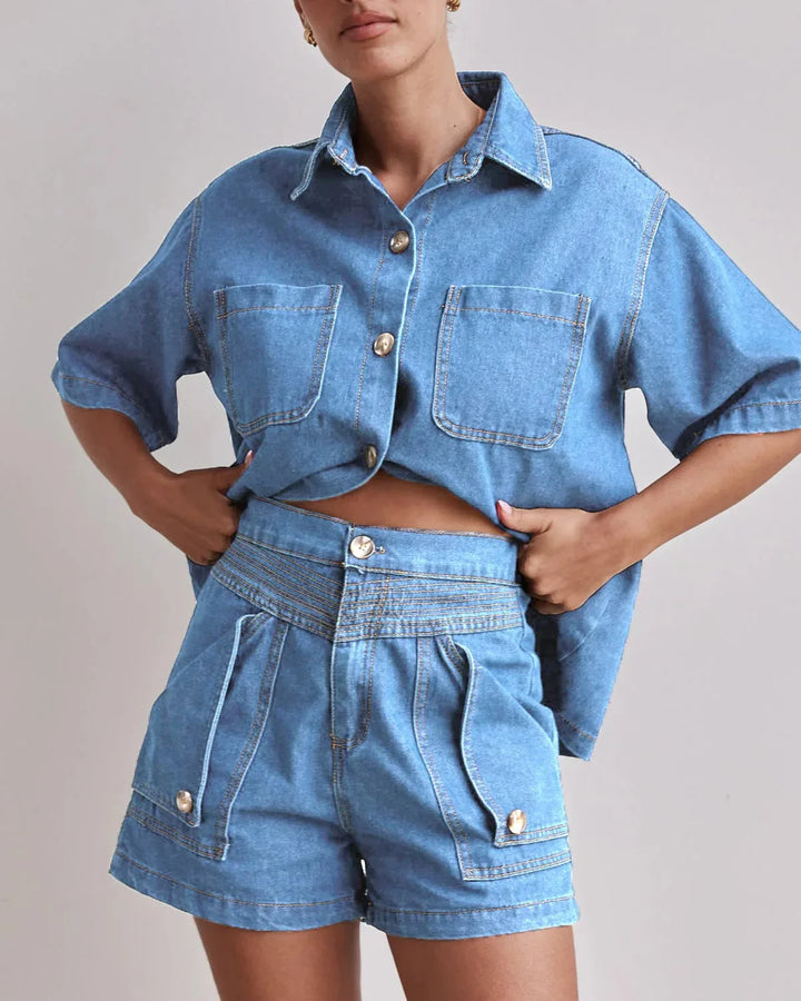 Muse and Valeur | Denim Set - 100% Cotton