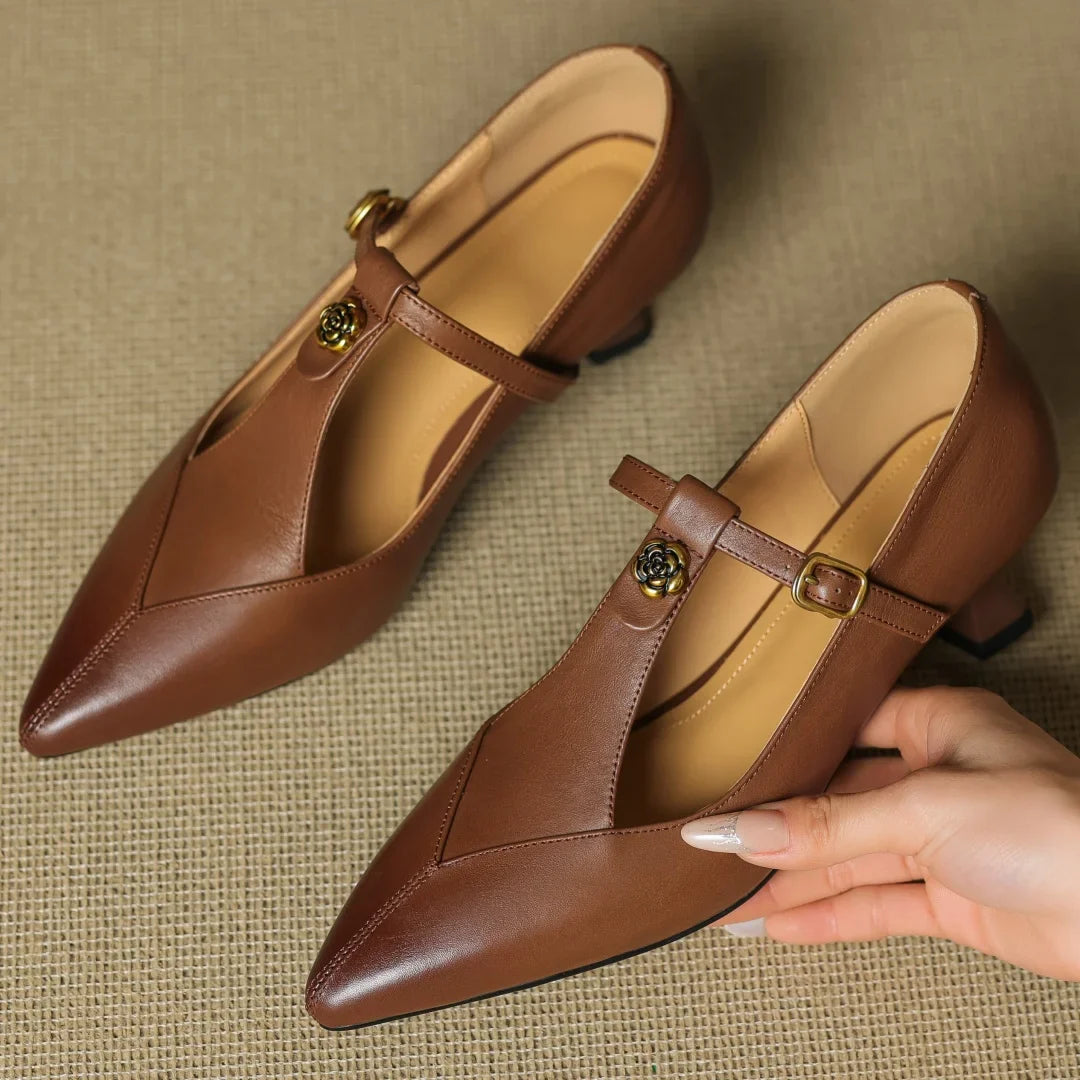 Muse & Valeur | Genuine Leather Heels for Women