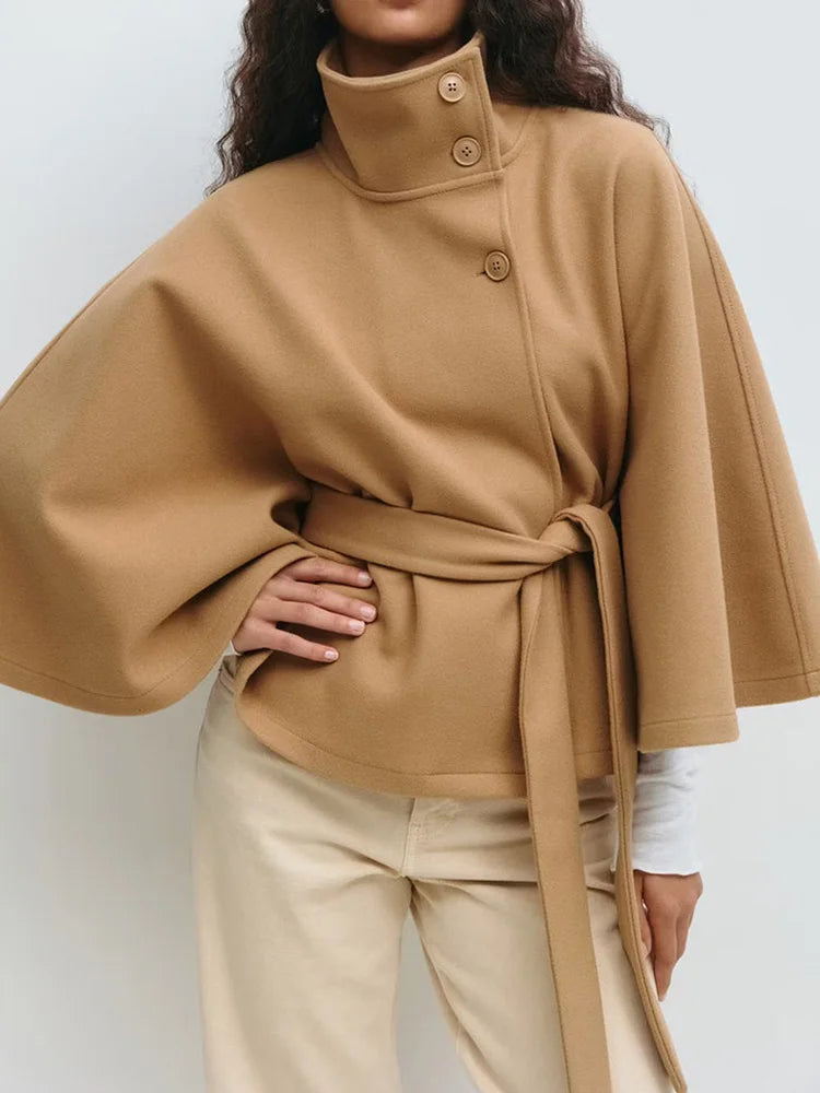 Muse and Valeur | Wool-Blend Cape Coat