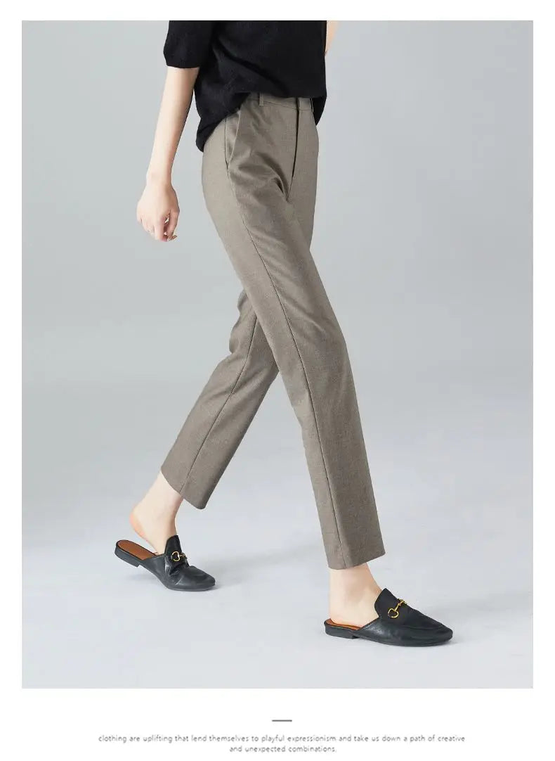 Muse & Valeur | High-Waist Trousers for Women in Elegant Fabric