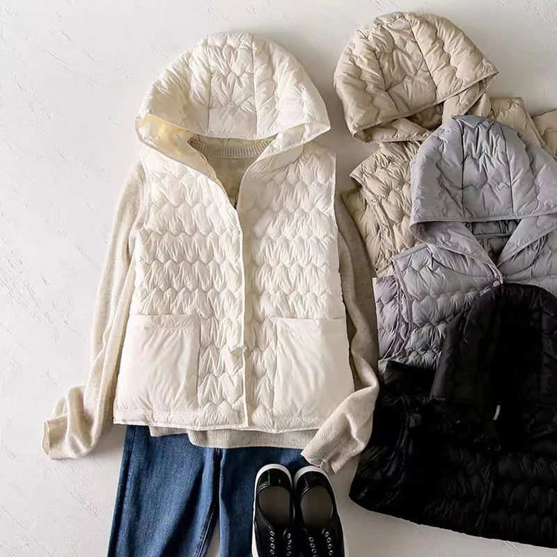 Muse and Valeur | Puffer Vest in Gold