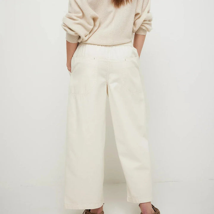 Muse & Valeur | Drawstring Jeans for Women in Denim Blue
