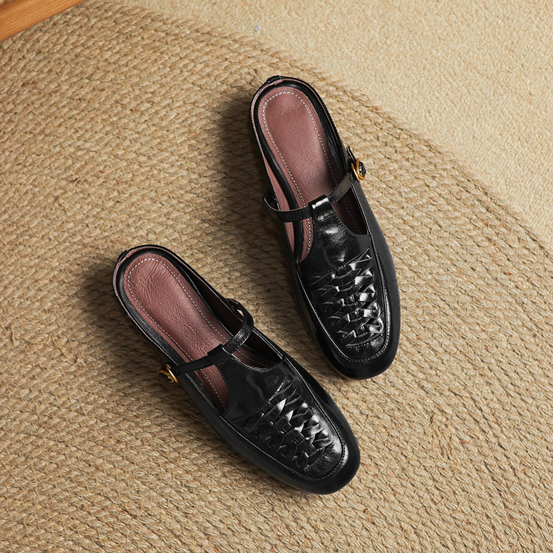 Muse & Valeur | Genuine Leather Mules for Women