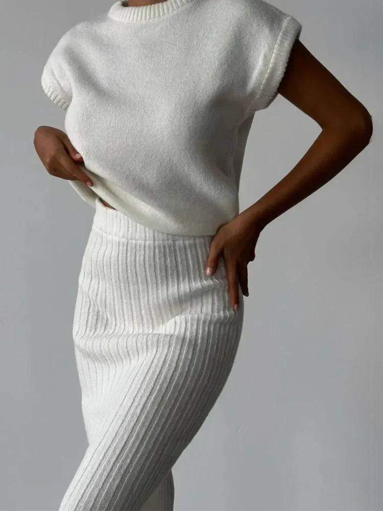 Muse and Valeur | Rib Sleeveless Set